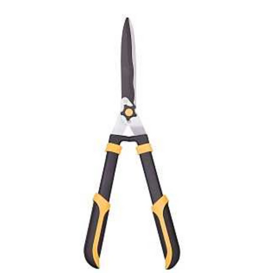 Landscapers Select GH3196 Heavy-Duty Hedge Shear, Straight with Wave Curve Blade, 8 L Blade, Steel Blade, 22 in OAL