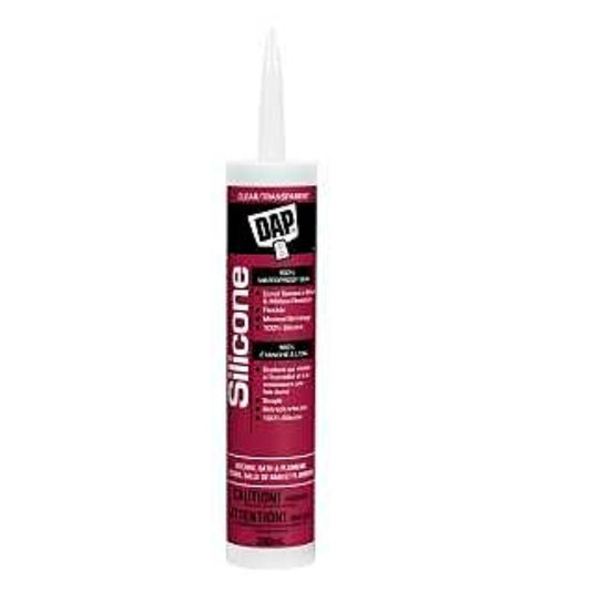 DAP 73444 Kitchen and Bath Sealant, Clear, 24 hr Curing, -35 to 140 deg F, 300 mL Cartridge