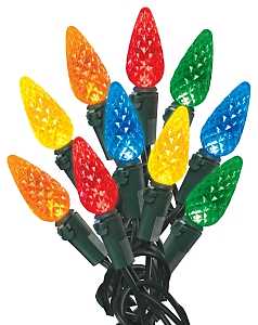 Light Set, Christmas, 120 V, 4.8 W, 70-Lamp, Blue/Green/Orange/Red/Yellow Lamp