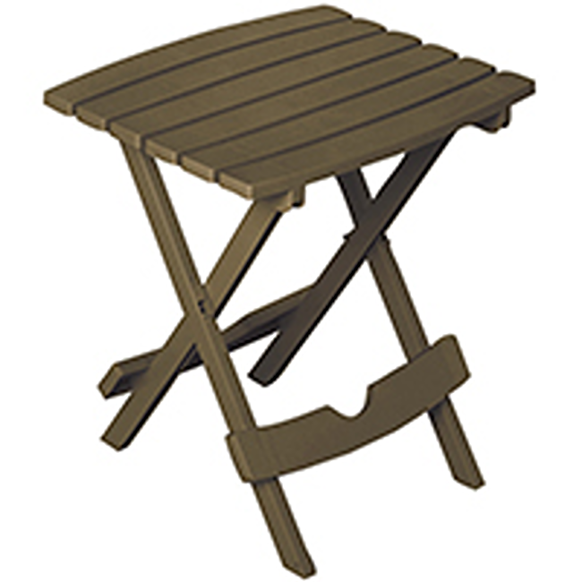 SIDE TABLE QUIK FOLD EARTH BROWN
