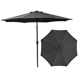 CRANK UMBRELLA 9FT BLACK